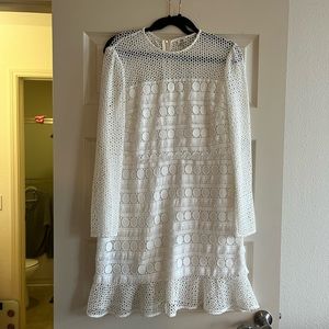 Never worn, tags still on, white mini dress from European brand River Island